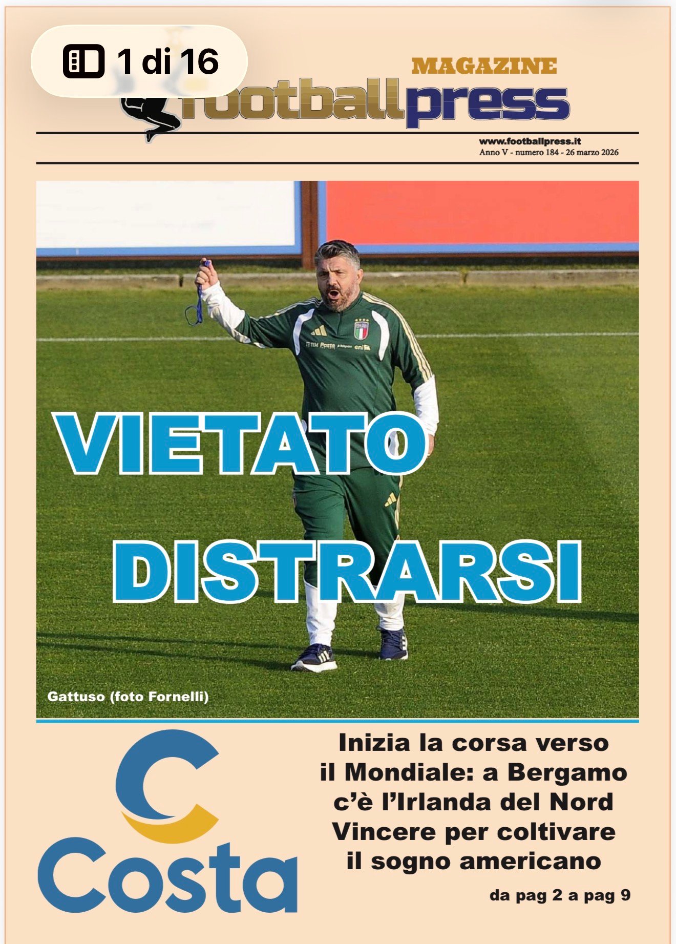 FOOTBALLPRESS MAGAZINA – NUMERO 184