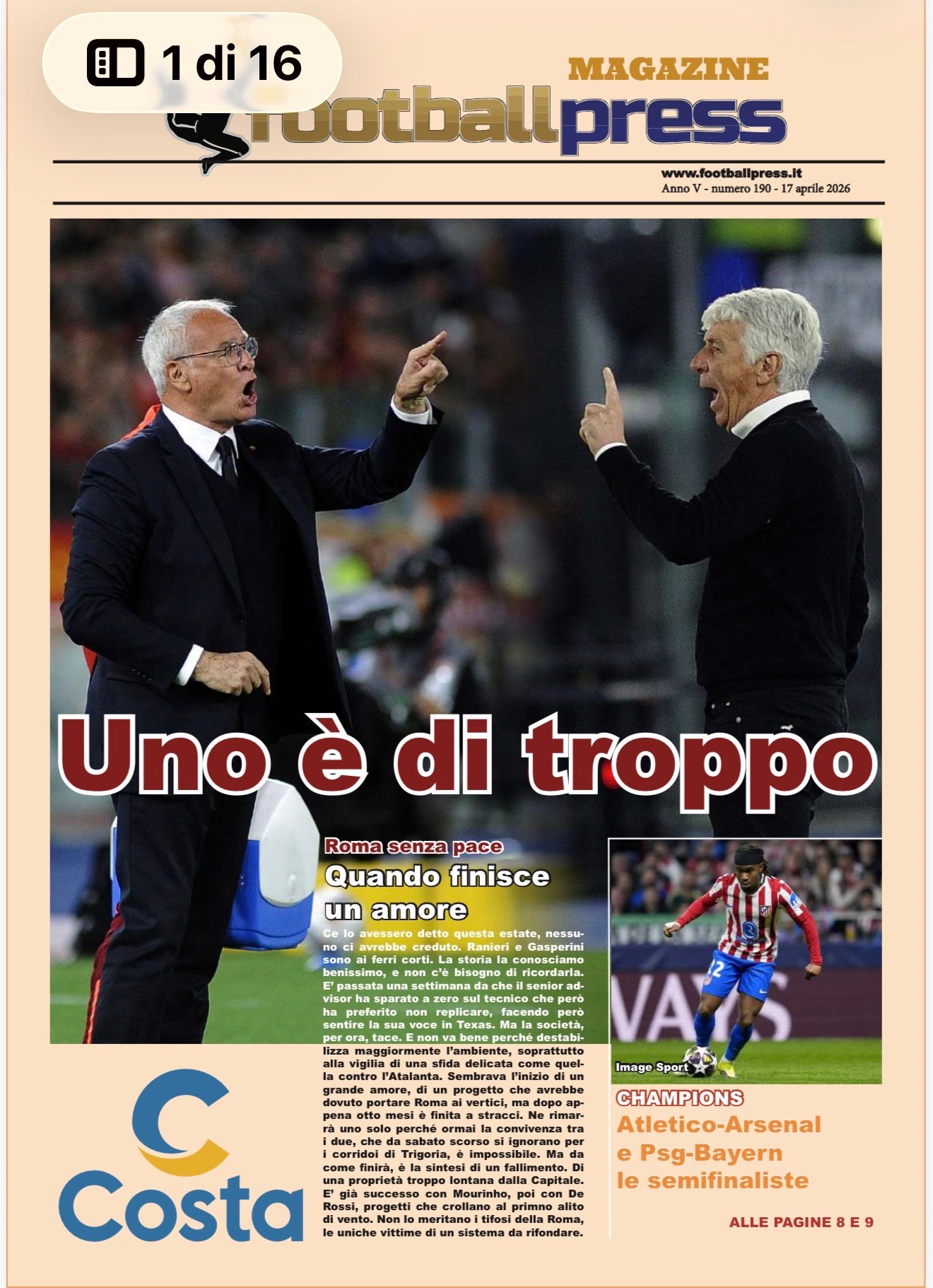 FOOTBALLPRESS MAGAZINE – NUMERO 190