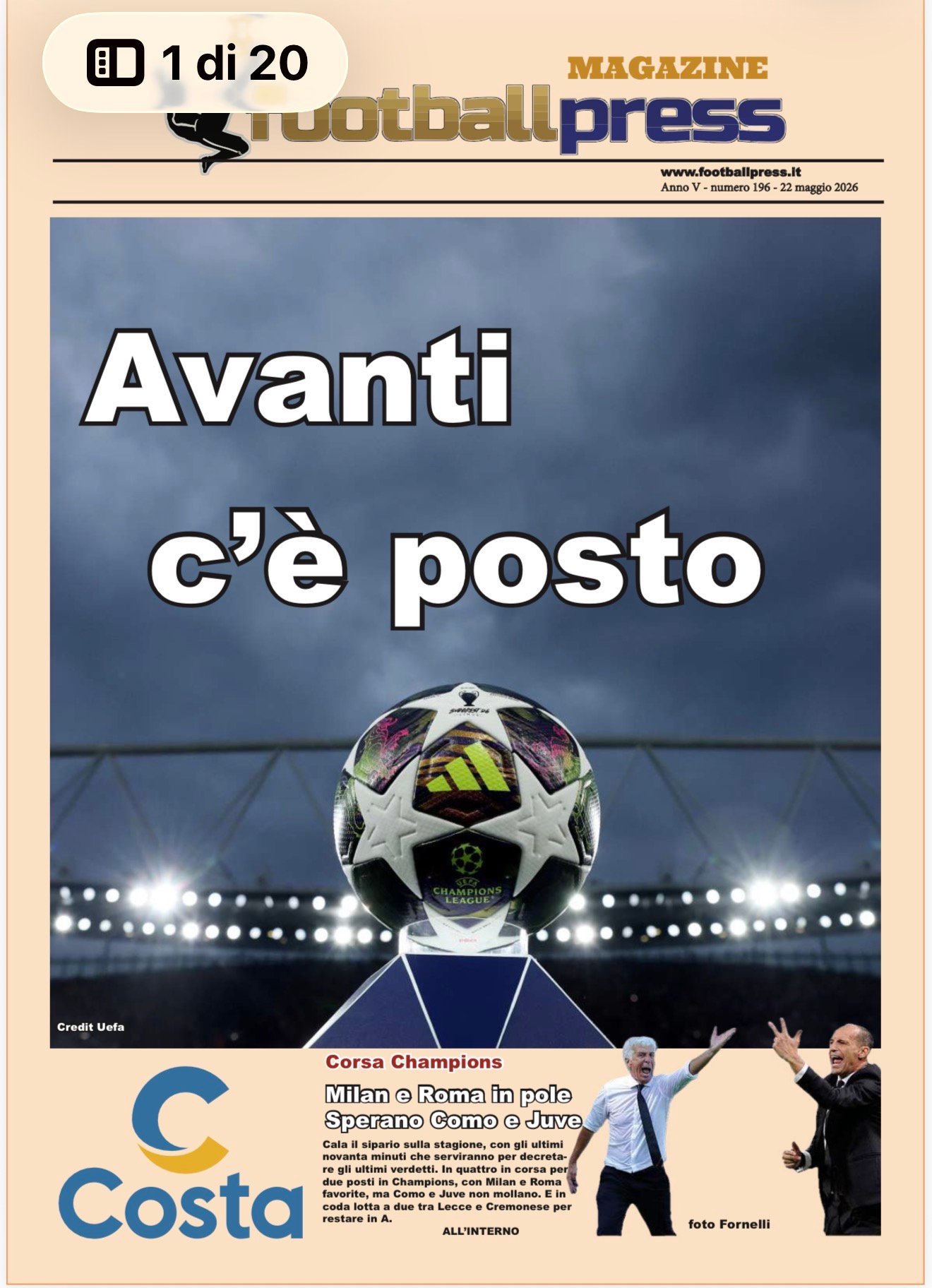 FOOTBALLPRESS MAGAZINE – NUMERO 196