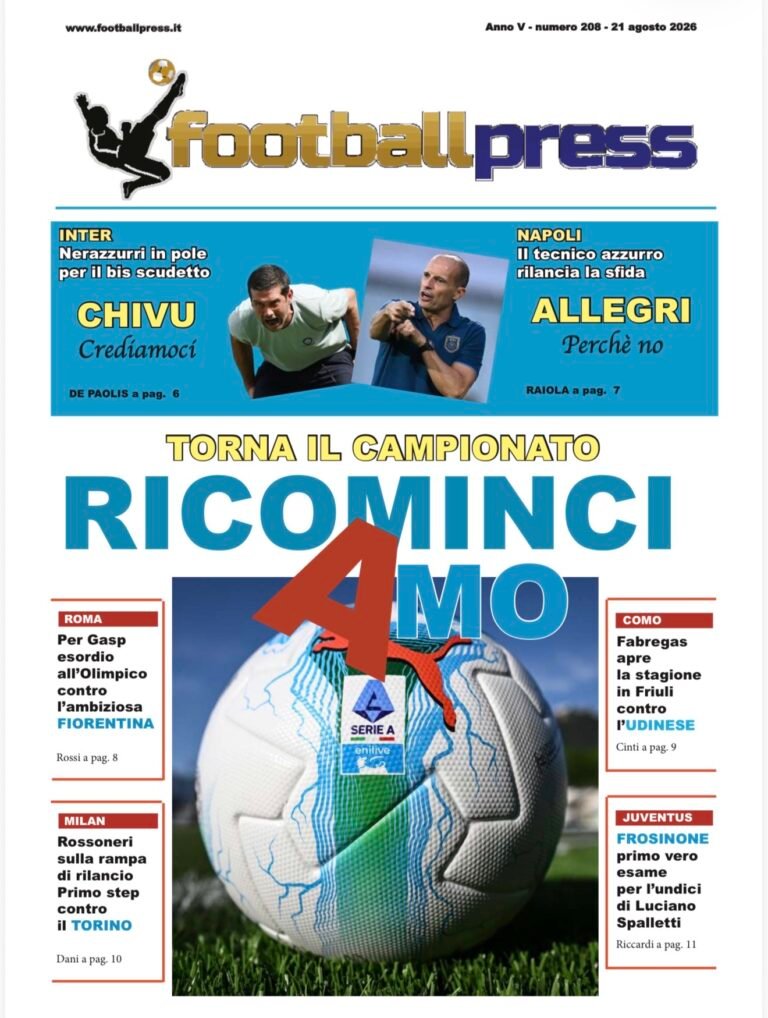 FOOTBALLPRESS MAGAZINE – NUMERO 208